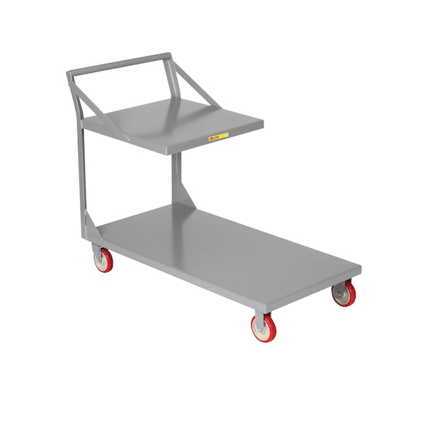 Platform Truck with Floating Top Shelf, 30"X60" Lower Deck Size